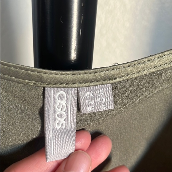 Olive Green Women's Top size 8 - Picture 2 of 6